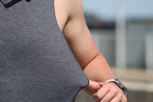 Mens Muscle Tank - Blank - Charcoal Melange