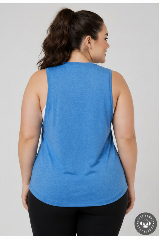Steel Monkey — The Ladies Everyday Muscle (Blue Melange)