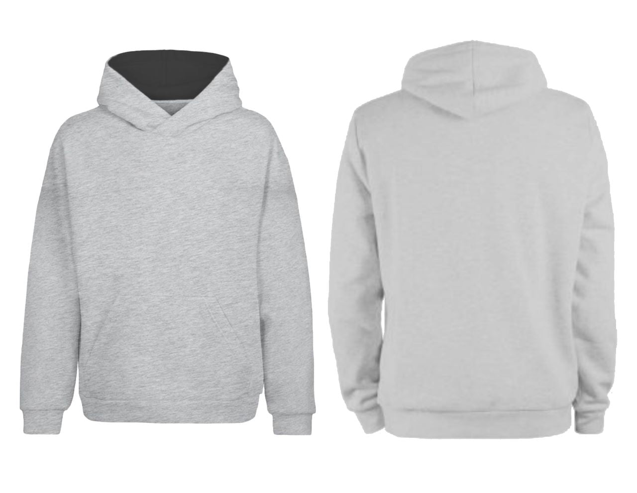 Ladies Blank Hoodie - Grey Fleece