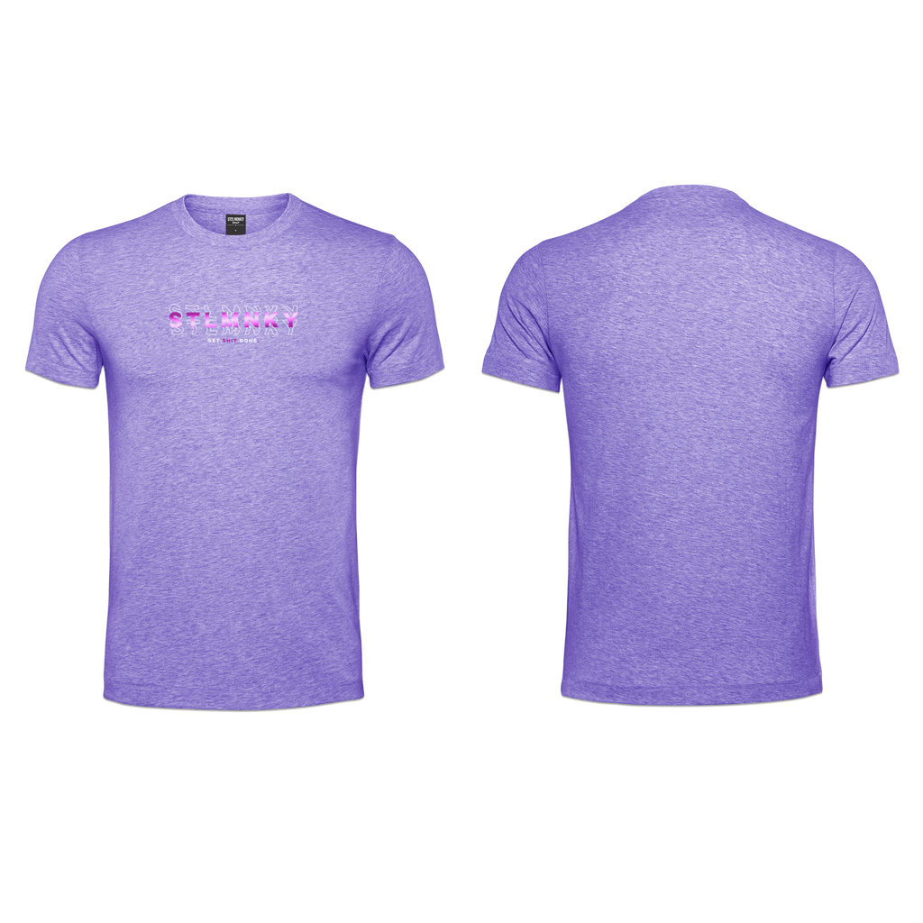 Ladies T-Shirt - Indigo - 3D Design - Purple