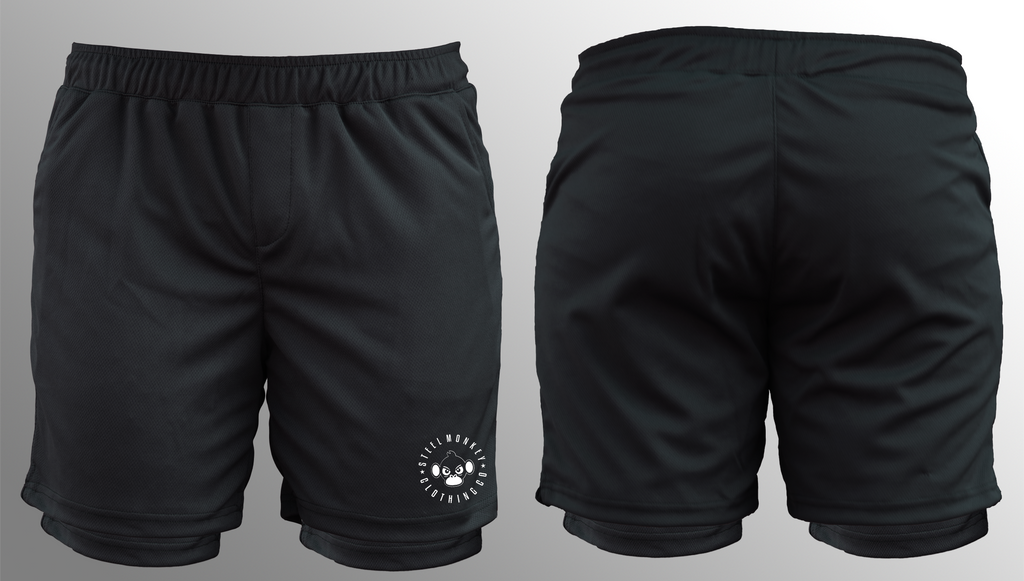 Mens Classic Built in Compression Shorts - Black