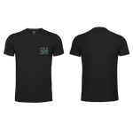 Mens T-Shirt - Black - SM - Small - Green Logo