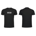 Mens T-Shirt - Black - Minimalistic - White