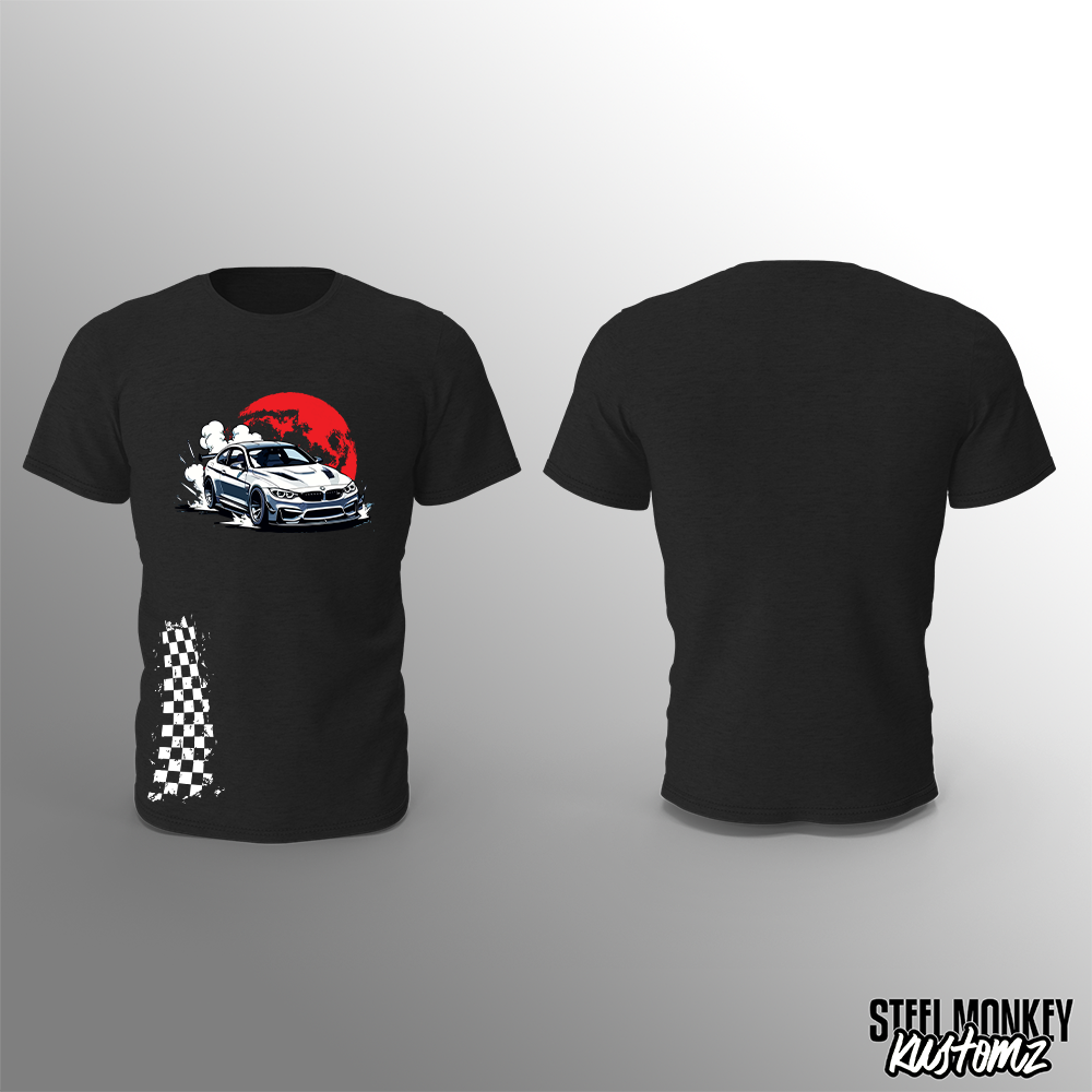 BMW Red Moon - Black - T-Shirt