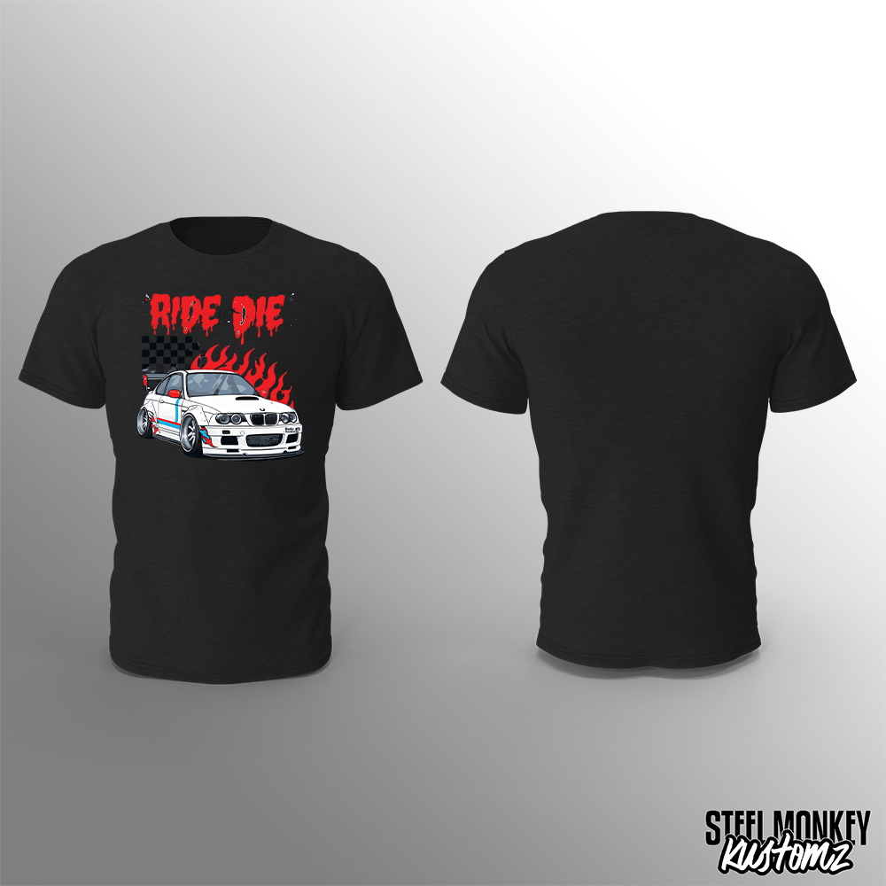 Ride or Die - Black - T-Shirt - Chest