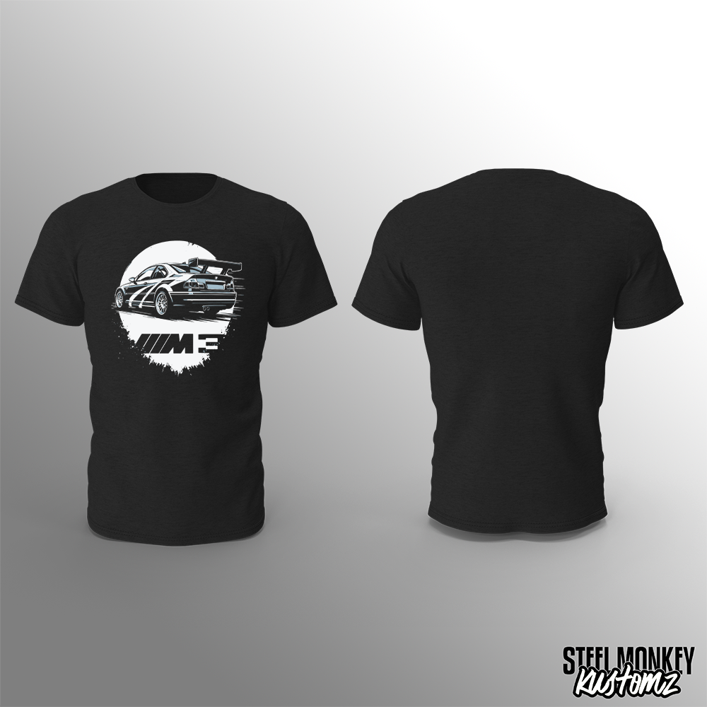 BMW M3 Splash - Black - T-Shirt - Chest
