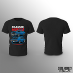 Classic Muscle Blue - Black - T-Shirt - Chest