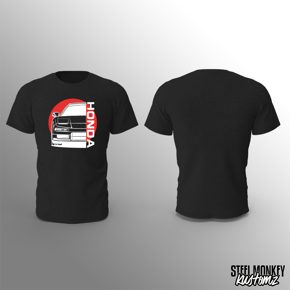 Honda - Black - T-Shirt - Chest