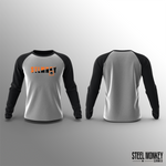 Unisex Long Sleeve - Black & Grey - Orange & Black