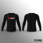 Unisex Long Sleeve -  Black - Red & White