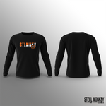 Unisex Long Sleeve -  Black - Orange & White