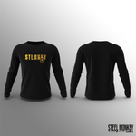 Unisex Long Sleeve - Black - Gold Ombre