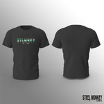 Mens - T-Shirt - Charcoal - 3D Design - Green