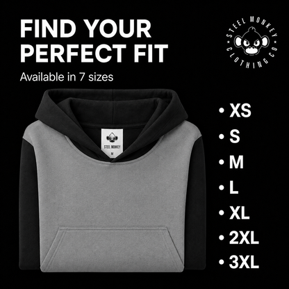 Steel Monkey - Ladies' Duo Hoodie — Grey/Black