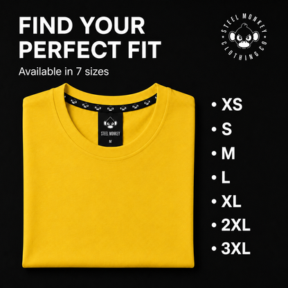 Steel Monkey - Men's Bold Tee — Yellow