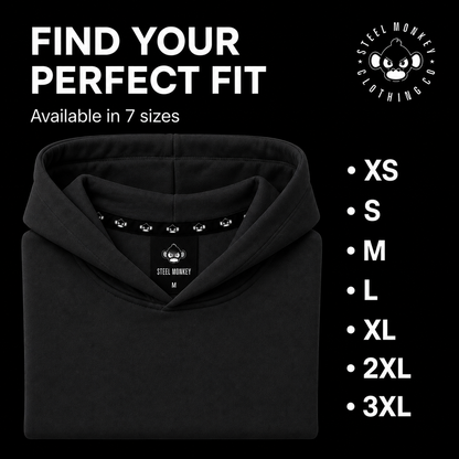 Steel Monkey - Men's Shadow Hoodie — Black