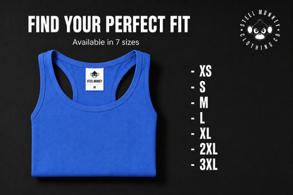 Steel Monkey  — The Ladies Straight Vest (Blue Melange)