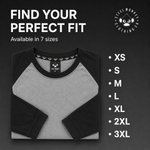 Steel Monkey™ — The Classic Raglan (Grey & Black)