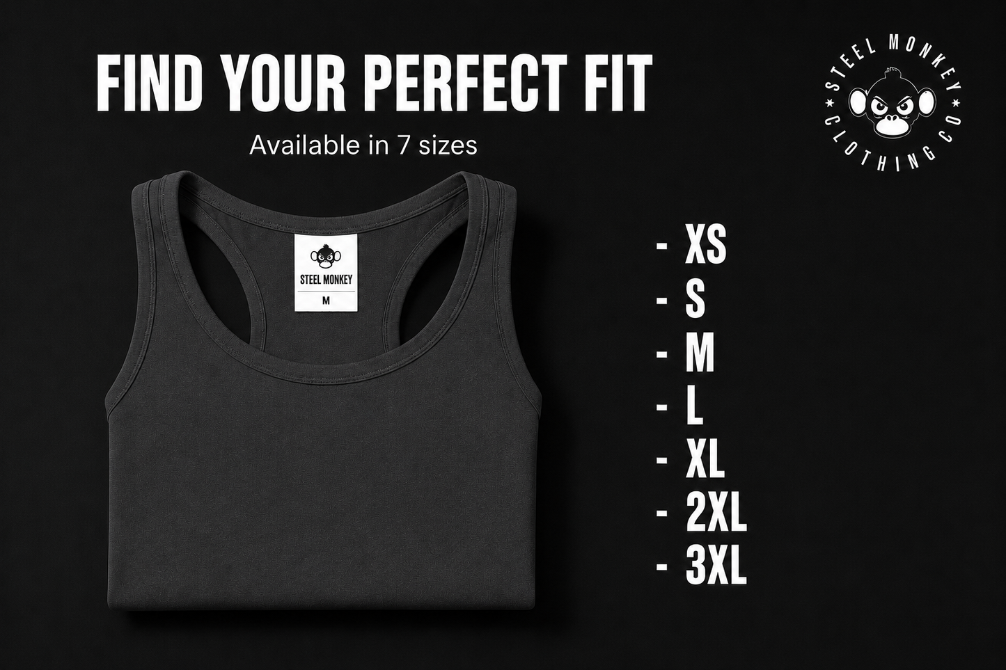 Steel Monkey  — The Ladies Tone Vest (Charcoal Melange)