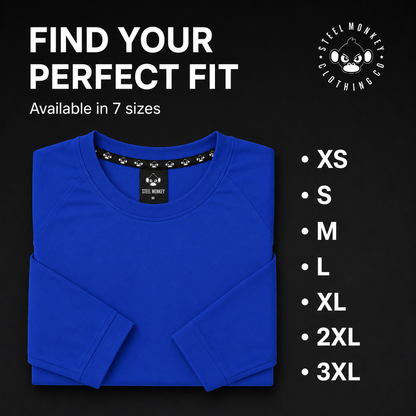 Steel Monkey  — The Unisex Royal Long Sleeve (Brushed Spandex)