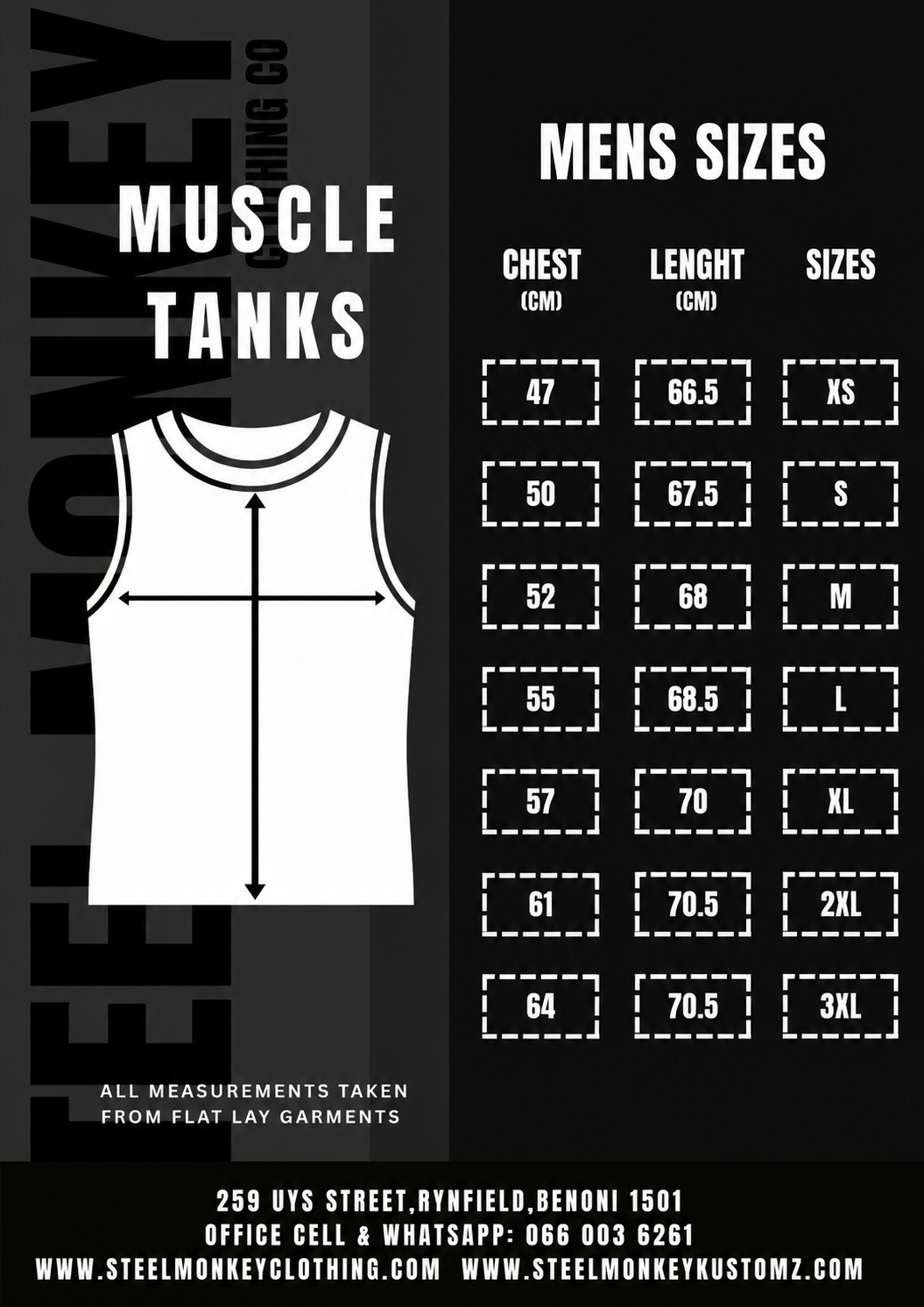 Steel Monkey  — The Men's Tide Tank (Blue Melange)