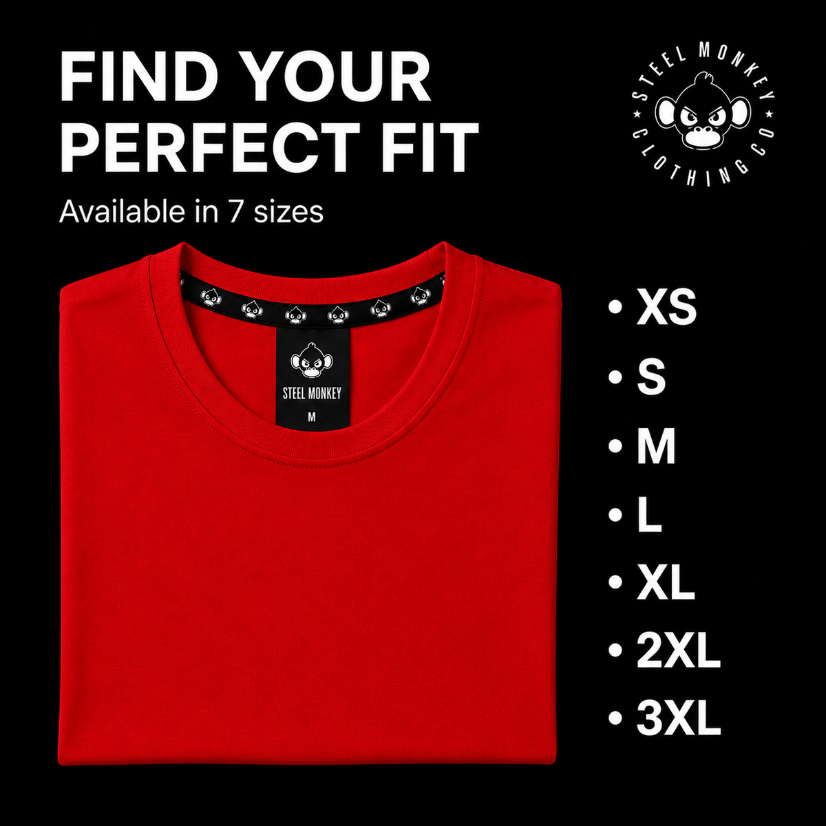 Steel Monkey - Men's Ignite Tee — Red