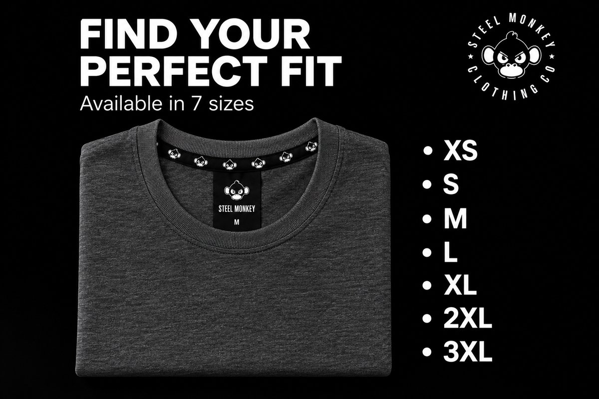 Steel Monkey - Men's Shadow Tee — Charcoal