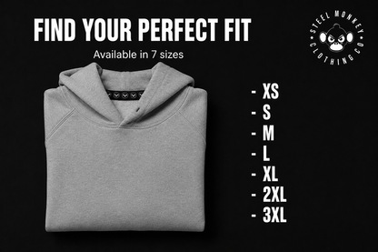 Steel Monkey  — The Men's Ash Hoodie (Brushed Fleece)