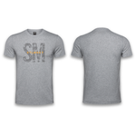 Ladies - T-Shirt - Grey - Big SM - Orange