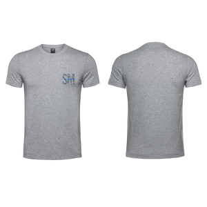 Mens T-Shirt - Grey - Small - SM Blue