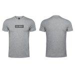 Mens T-Shirt - Grey - Minimalistic - Black