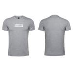 Mens T-Shirt - Grey - Minimalistic - White