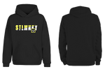 Mens Classic Hoodie - Black Fleece - Yellow & White