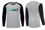 Unisex Classic Long Sleeve - Grey & Black - Turquoise & Black