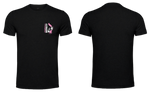 Ladies T-Shirt - Black - Fusion - Pink & White