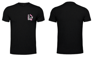 Ladies T-Shirt - Black - Fusion - Pink & White