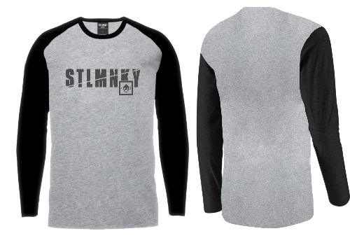 Unisex Classic Long Sleeve - Grey & Black - Black & Black