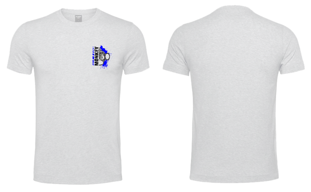 Mens T-Shirt - White - Fusion - Blue & Black