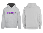 Ladies Classic Hoodie - Grey Fleece - Purple & Grey