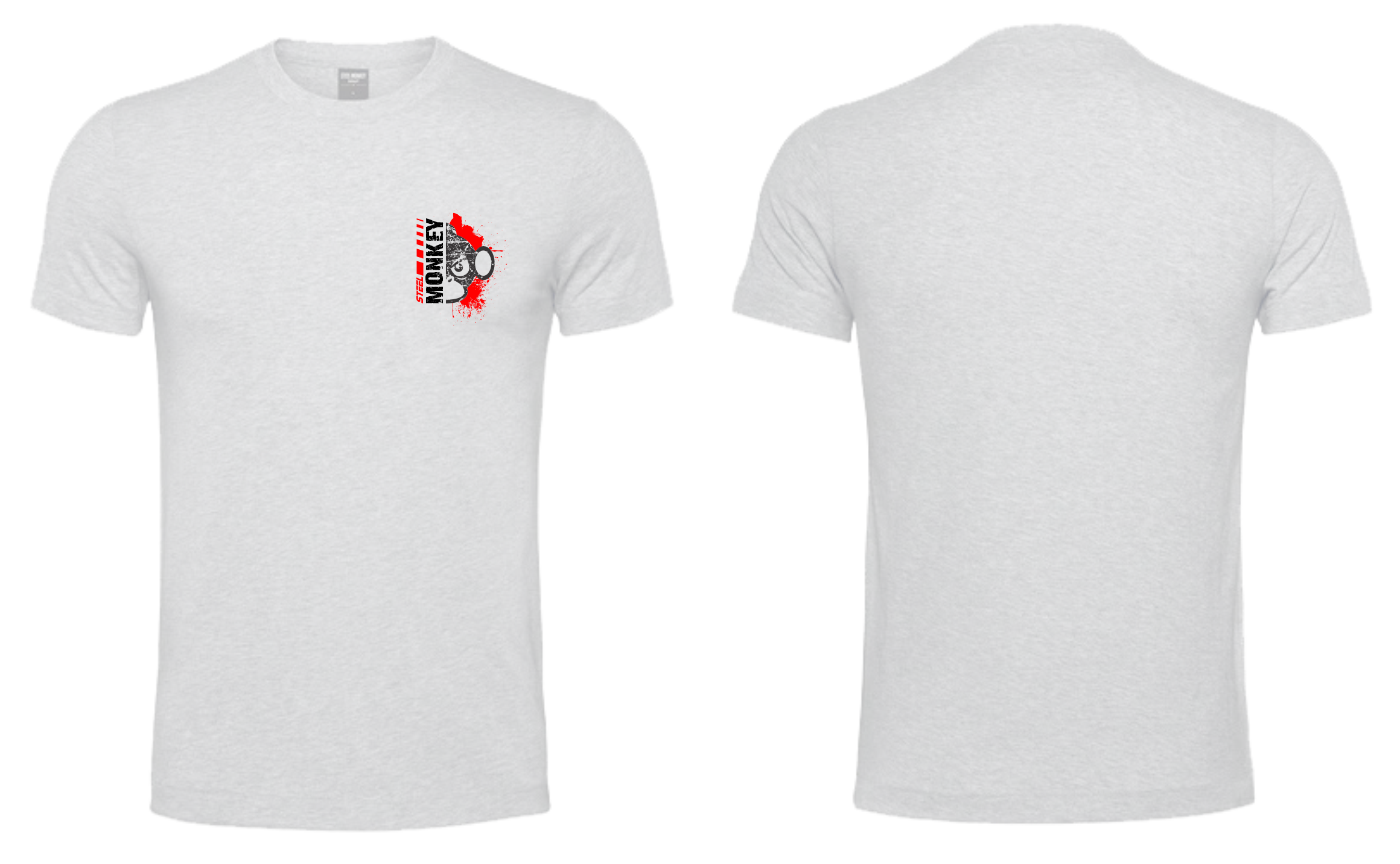 Ladies T-Shirt - White - Fusion - Pocket - Red & Black