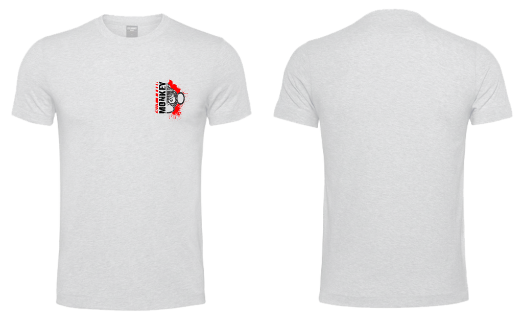 Ladies T-Shirt - White - Fusion - Pocket - Red & Black