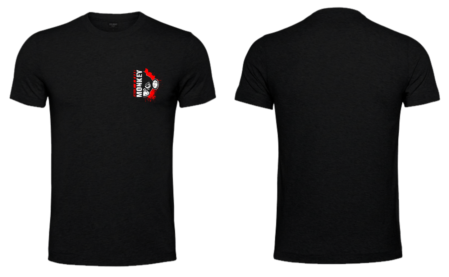 Fusion Mens T-Shirts - Black - Spandex
