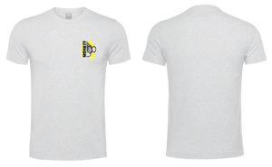 Mens T-Shirt - White - Fusion - Yellow & Black