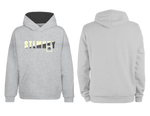 Ladies Classic Hoodie - Grey Fleece - Pale Yellow & Grey