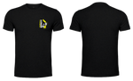 Fusion Mens T-Shirts - Black - Yellow & White - Pocket