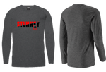 Unisex Classic Long Sleeve - Charcoal Melange - Black & Red