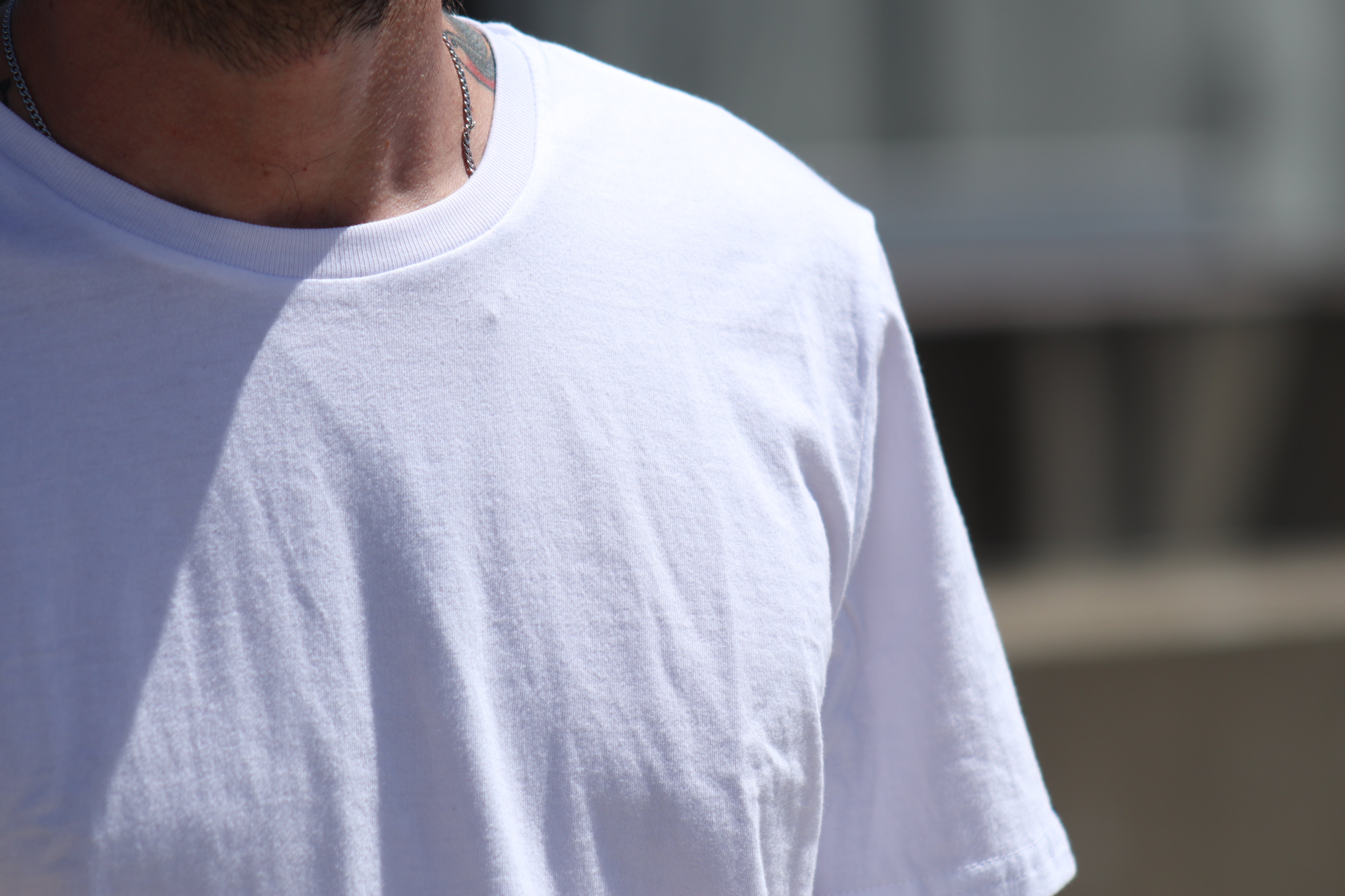 Mens T-Shirt - Blank - White - Cotton