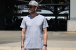 Mens T-Shirt - Blank - Grey - Melange