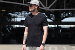 Mens T-Shirt - Blank - Black - Cotton