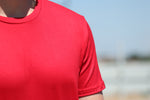 Mens T-Shirt - Blank - Red - Spandex